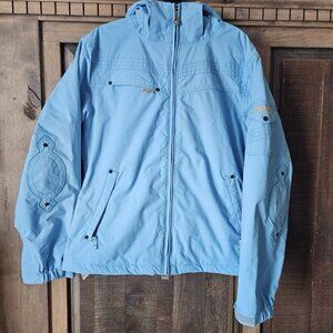 Burton Lumber Jacket Womens Blue Stitching Medium Snow Boarding Ski
